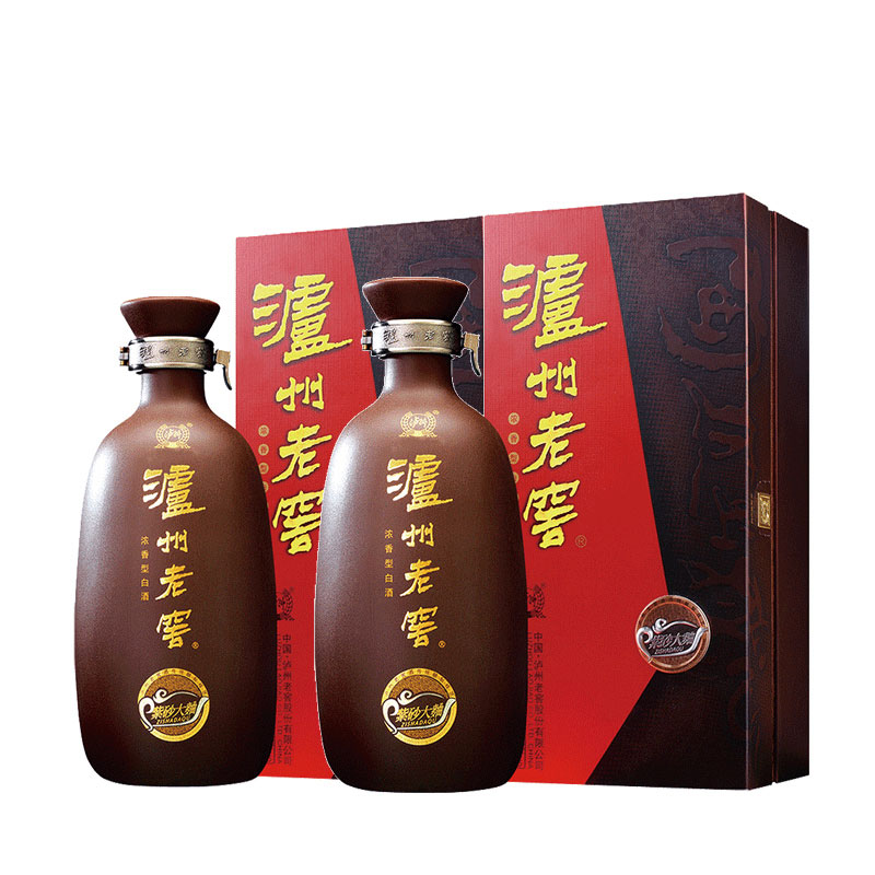 瀘州老窖紫砂大麴38度375ml*2兩瓶裝禮盒低度濃香型白酒禮品酒