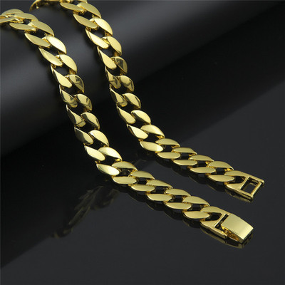 古巴潮牌链子hip hop cuba necklace 说唱挂链男女夜场街舞金项链