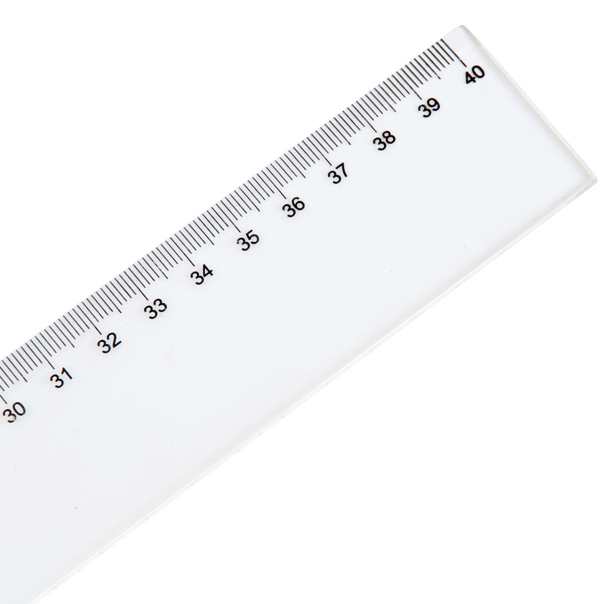 得力6240 直尺 40公分尺子 40cm透明绘图仪尺40厘米塑料直尺 文具
