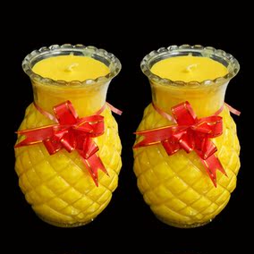 5天5天7天旺来灯凤梨菠萝蜡烛灯佛堂烧香供佛供神明植物酥油灯