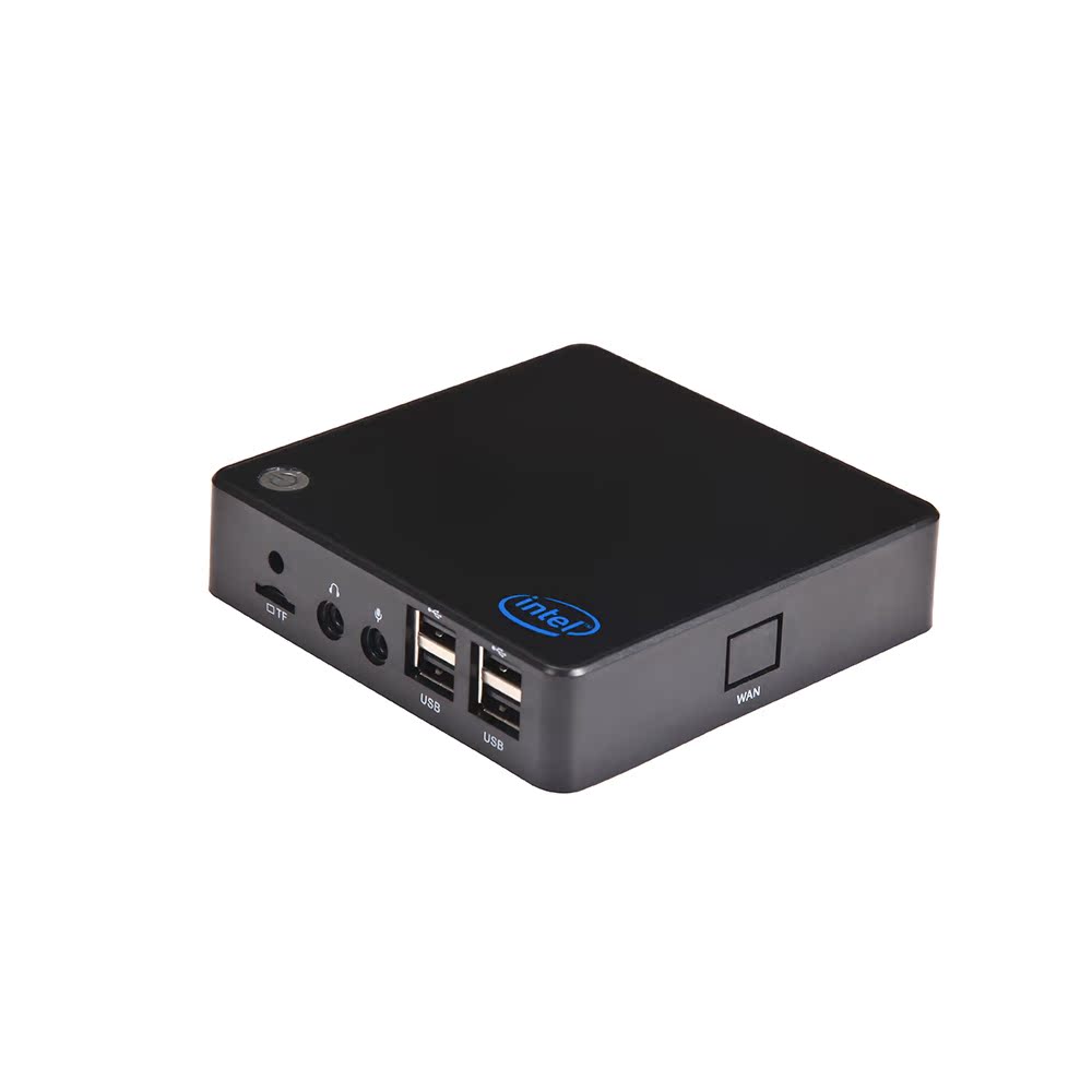 微型小电脑迷你主机客厅高清台式家用办公组装工控机无风扇minipc