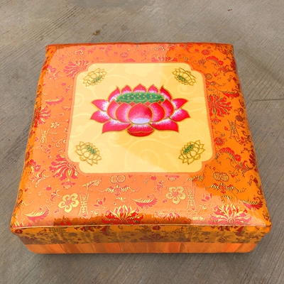 佛教拜垫 拜佛垫 跪垫 莲花实木跪拜垫 蒲团 禅修垫打坐垫 跪拜凳