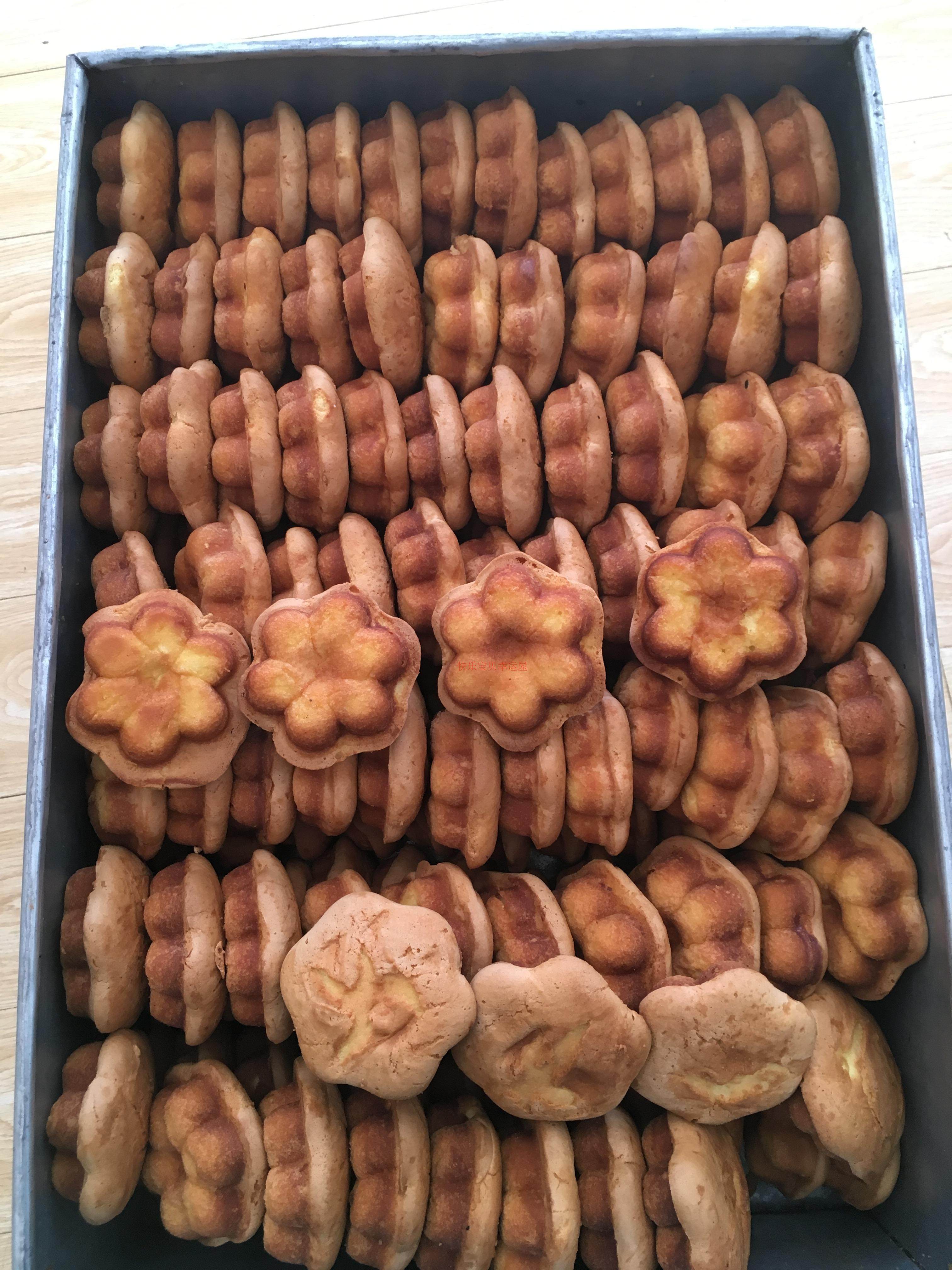 山东烟台传统糕点 纯手工面粉蛋糕 无水鲜鸡蛋花生油制作