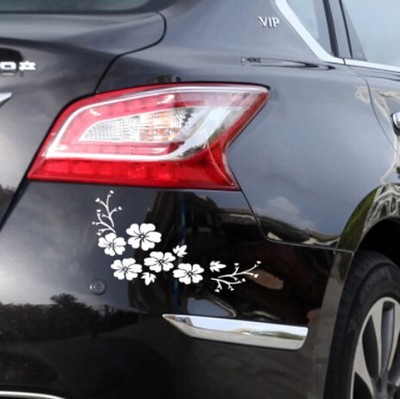 汽车刮痕贴 花朵遮挡车身车门划痕贴花 车尾保险杠贴 油箱盖贴纸