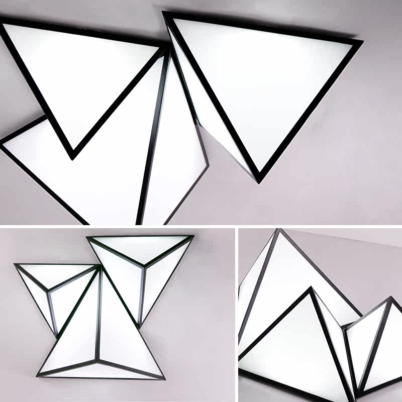 韩歌新品几何三角型创意吸顶灯led客厅灯过道书房办公室会议室灯