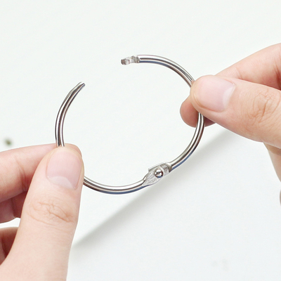 单圈扣活页手帐活页本收纳工具通用记忆卡片装订金属圈环标准孔