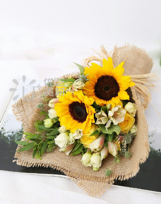 天然麻色麻布卷田园风花艺包装材料麻绳制品麻色麻袋布花束包装