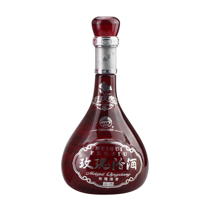 汾酒40度10红玫瑰汾酒500ml礼盒装清香型粮食酒山西杏花村白酒
