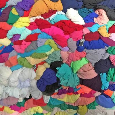 纯棉秋衣秋裤论斤汗布料纯棉布头清仓处理布料杂布面料甩卖包邮