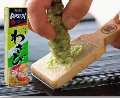 bb现货日本原版 wasabi s&b 芥末膏 青芥辣 刺身料理寿司专用 43g