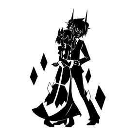 绮丽屋日本动漫周边灰色庭院etihw/kcalb墙贴车贴电脑贴满百包邮