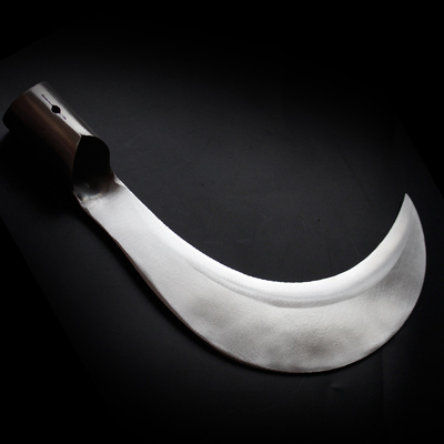 英达利铬钢半月镰刀不锈钢割草刀户外钓鱼除草刀便携加厚弯刀镰刀