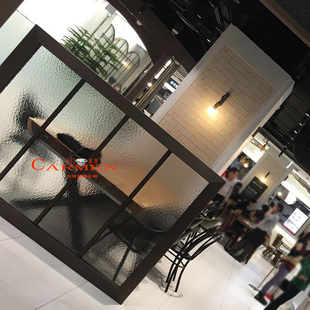 石头纹银波艺术可钢化压花玻璃-过道玄关屏风隔断浴室门窗-定制