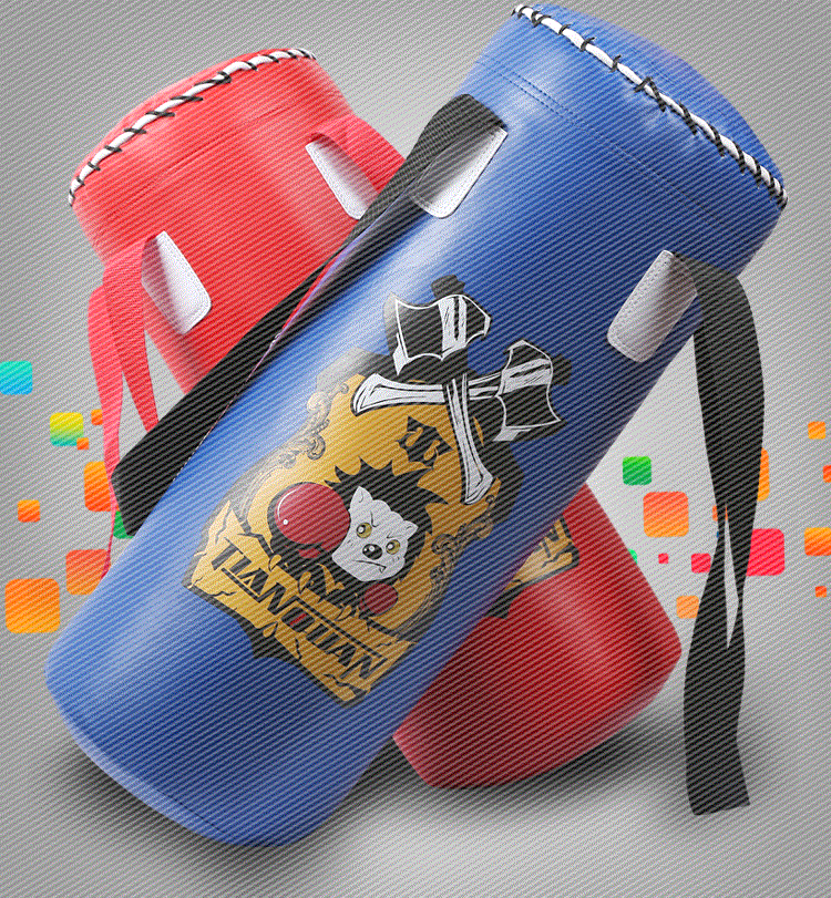 天权儿童拳击沙袋小孩散打搏击吊式实心武术泰拳家用健身不倒翁