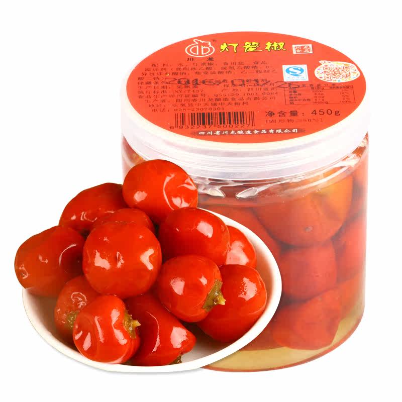 正宗农家老坛陈泡灯笼椒瓶装泡圆椒 朝天椒川菜调料辣椒牛蛙首选