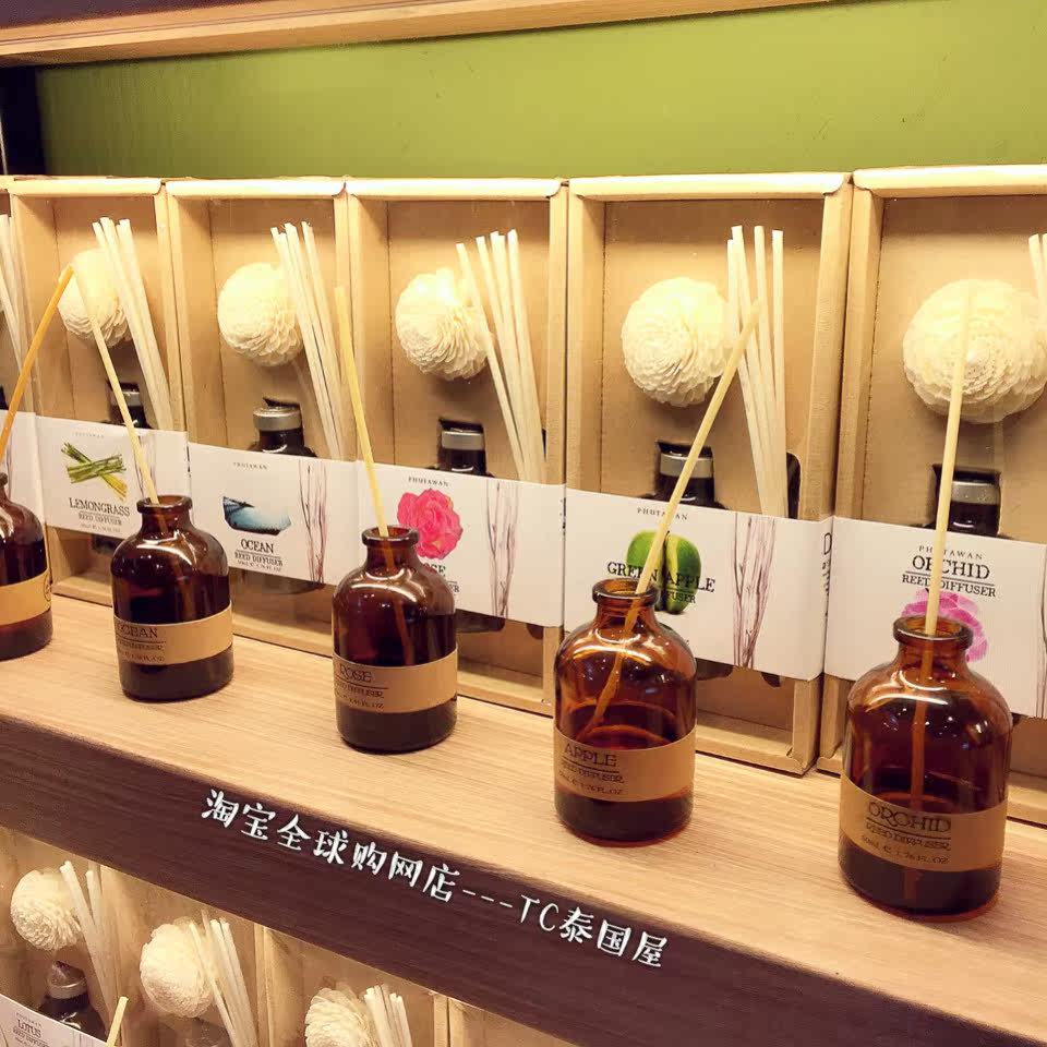 泰国精油 泰国香薰 泰国phutawan香薰 无火香薰 50mltc泰国屋