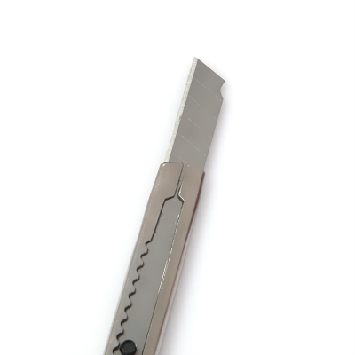 金属美工刀小号壁纸刀快递开箱伸缩刀便携式不锈钢学生迷你手工刀