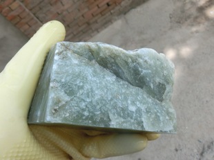 青玉 青海昆仑玉 连升三级 翠青玉手把件 喜得连科手玩件 细腻无杂质