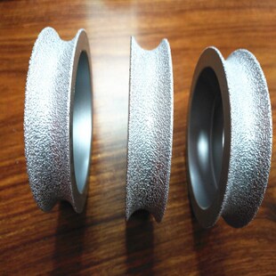 钎焊金刚石凹圆边角磨机大理石英石材开槽陶瓷砖磨圆边砂轮倒角片