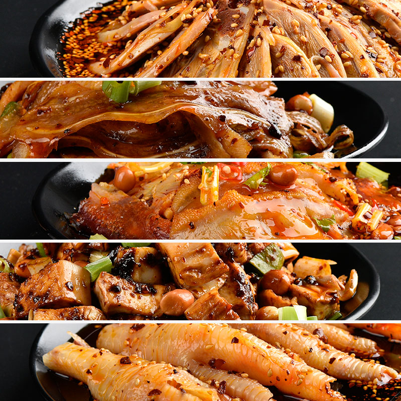 【棒棒鸡】棒棒鸡经典5大拌菜套装 熟食川味大礼包送礼装礼盒包邮