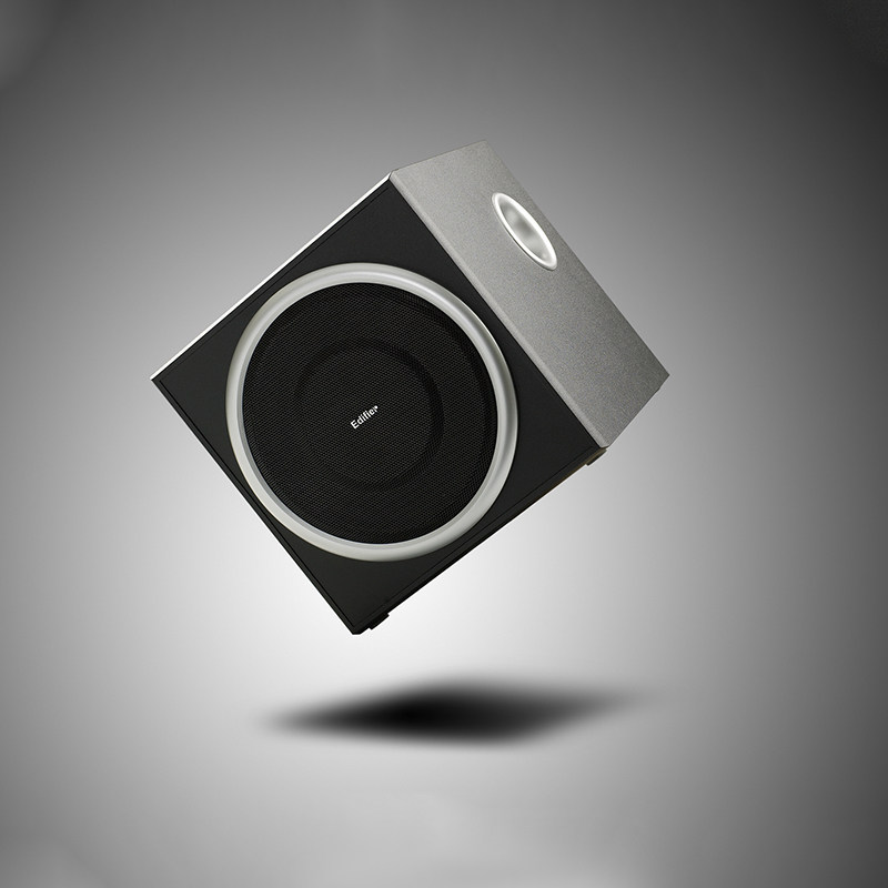 edifier/漫步者 c2 多媒体2.1声道有源电脑音箱 木质低音炮音响