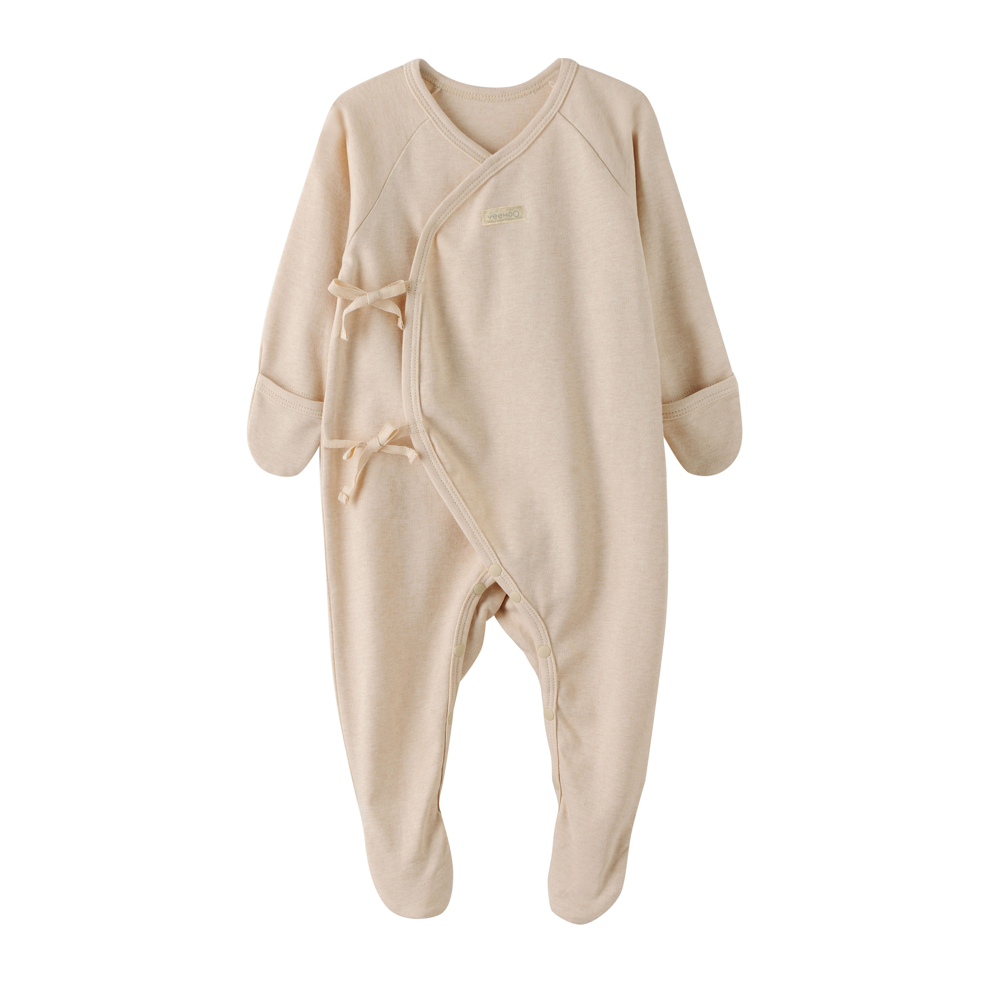 英氏 婴儿连体衣男女宝宝和尚服 99元天然有机彩色棉花,更加舒适~天猫