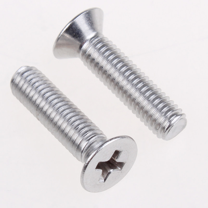 304不锈钢十字平头螺丝沉头机牙km/fm微型电子电脑螺丝钉m2*3-25