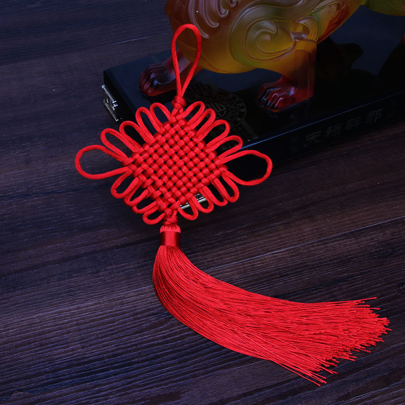 手工艺编织中国结 小号家居喜庆车内饰中式特色礼品挂件