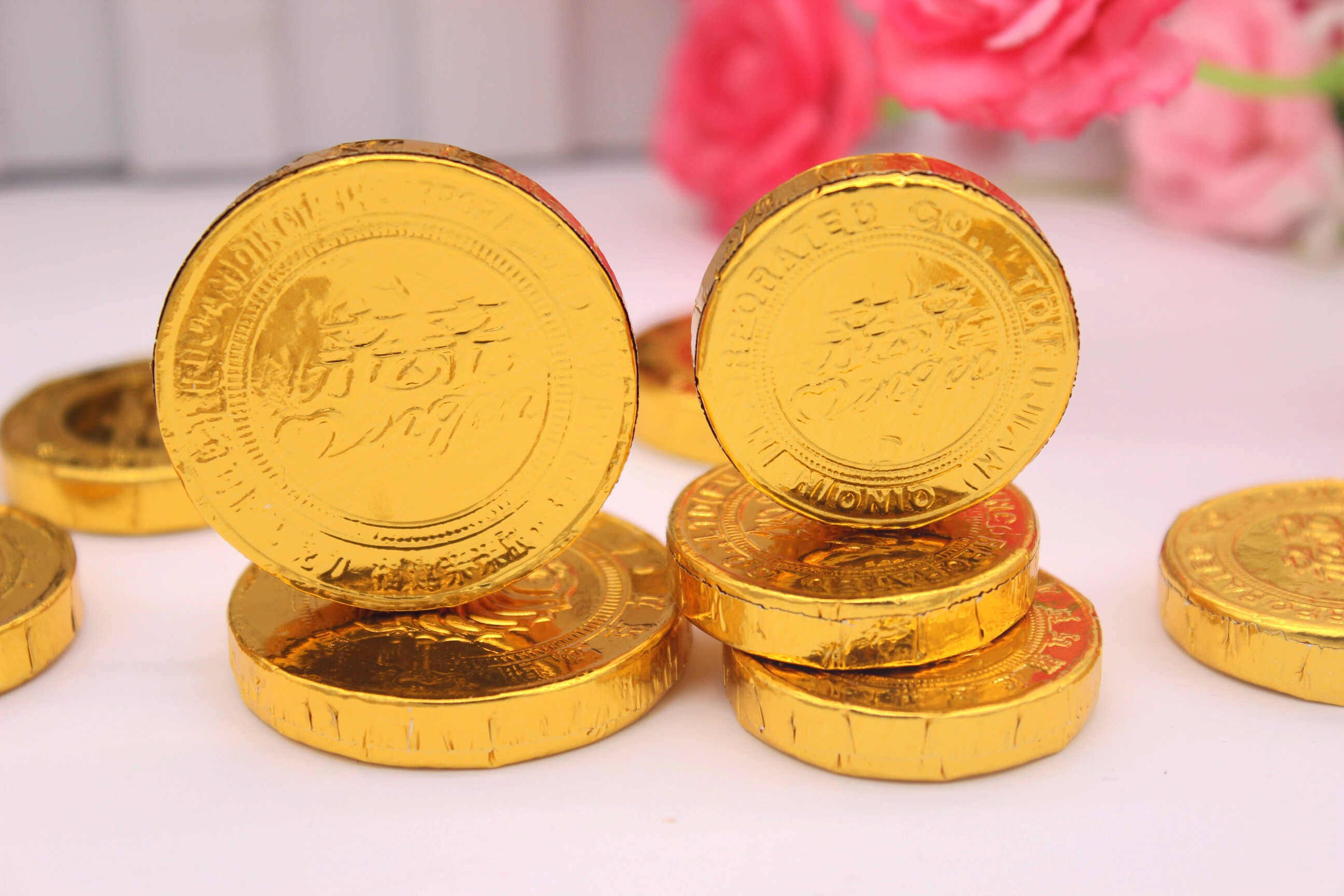 包邮正宗亲亲大小金币巧克力散装500g 结婚庆喜糖果年货休闲零食