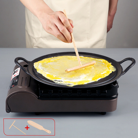 煎饼锅家用摊煎饼工具杂粮煎饼果子摆摊烙饼平底锅铁板鏊子非铸铁