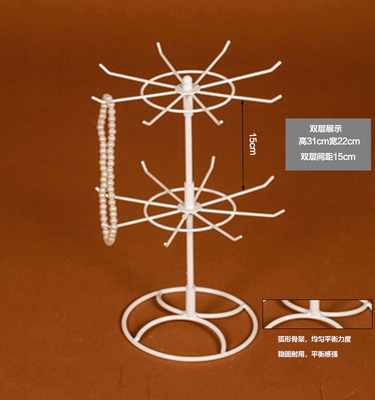 飾品展示架旋轉首飾展架項鍊展示架項鍊架子項鍊掛架耳環小飾品架