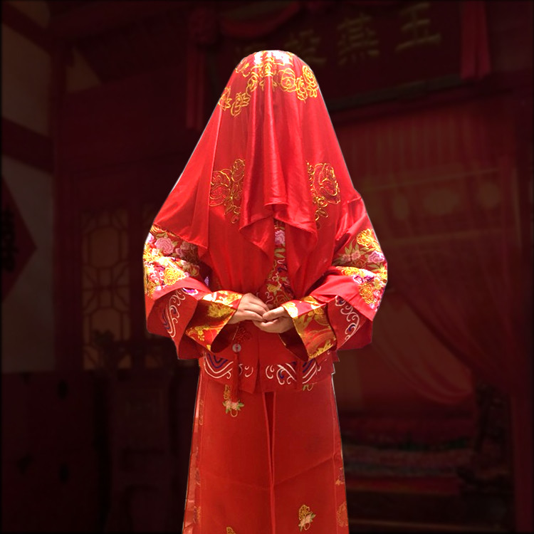 结婚红盖头图片,结婚红盖头,红盖头图片_大山谷图库