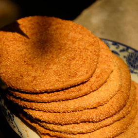 四川大竹特產香生園芝麻餅薄脆200g薄餅乾糕點心小吃 3個包郵