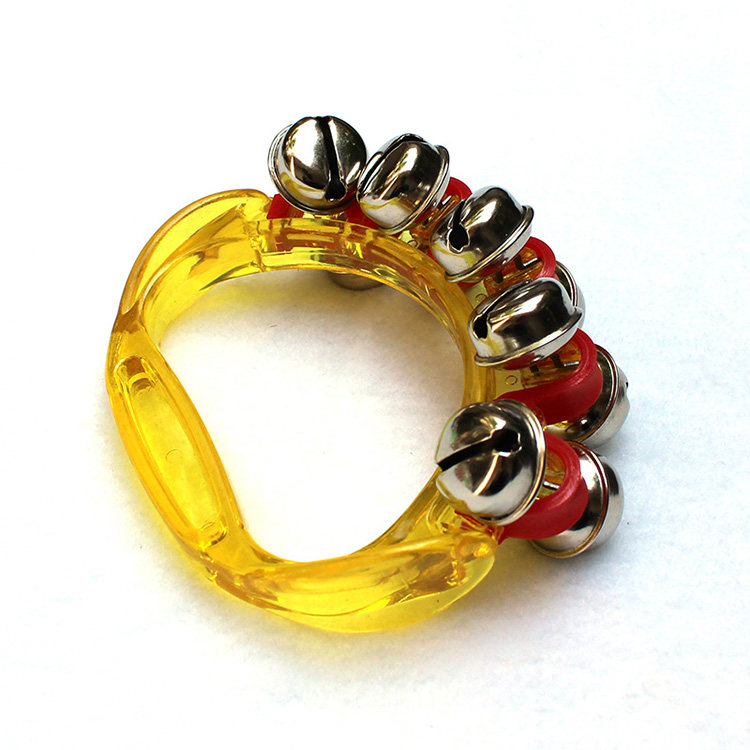 宝宝塑料手摇铃 新生儿手握铃铛玩具 宝宝早教安全悦耳乐器