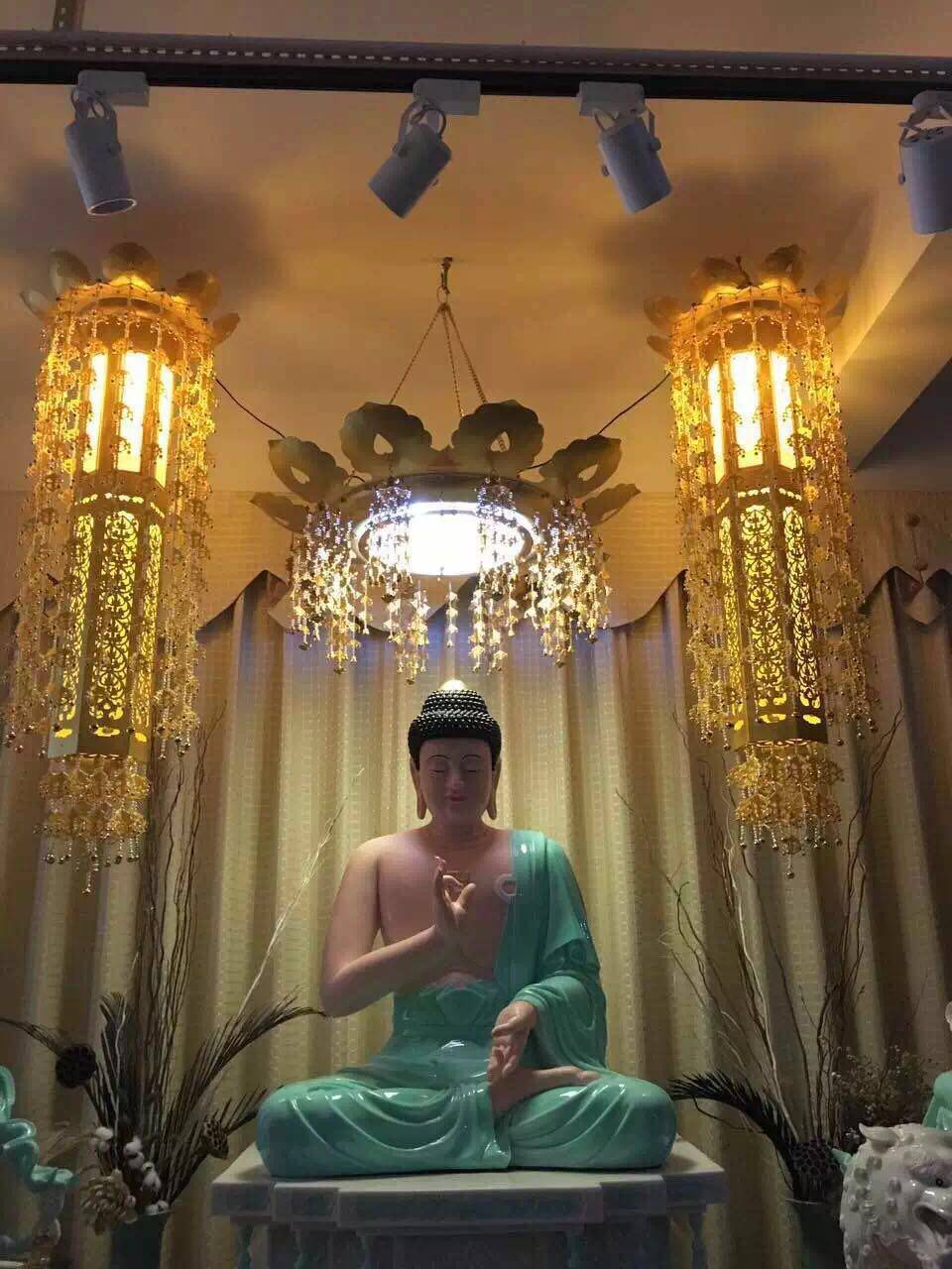 佛堂庙宇装饰挂式led幢幡1.6米一对加工订做