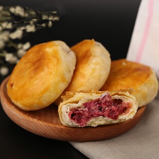 云尚吉庆鲜花饼现烤手工酥皮玫瑰茉莉桂花云南昆明特产鲜花饼礼盒