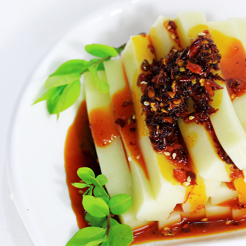 贵州特产 苗家米豆腐 凉粉凉糕 凉拌小吃 送三袋配料 2斤/份包邮