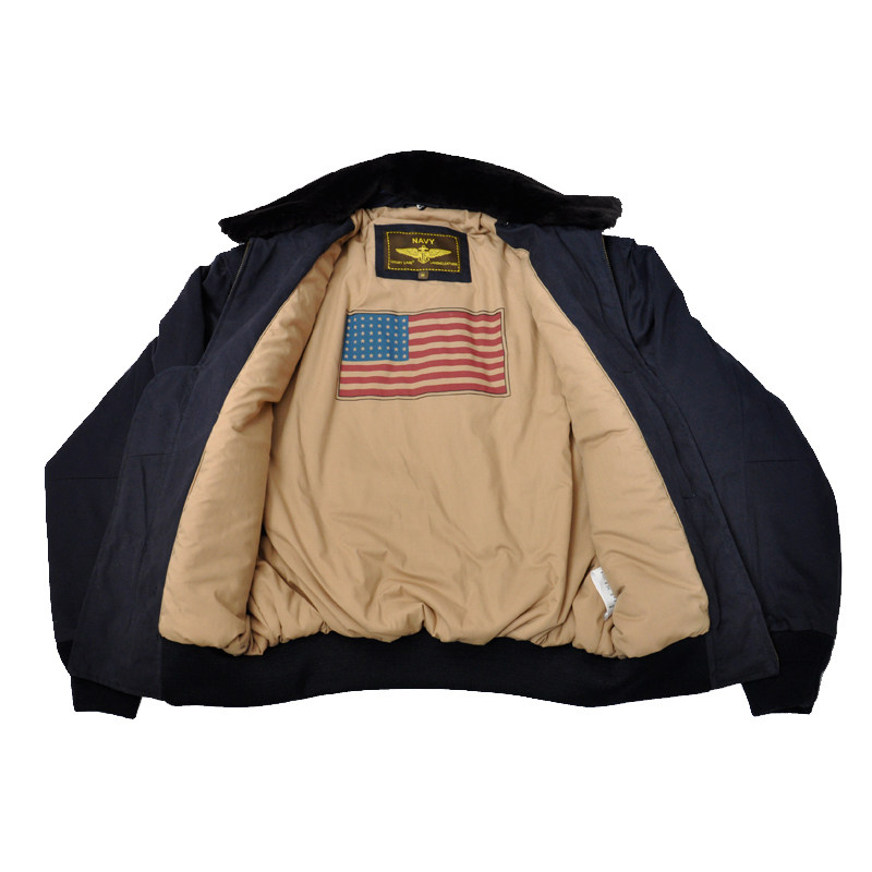 luxury lane美国海军飞行服飞行夹克军服经典g1夹棉布衣