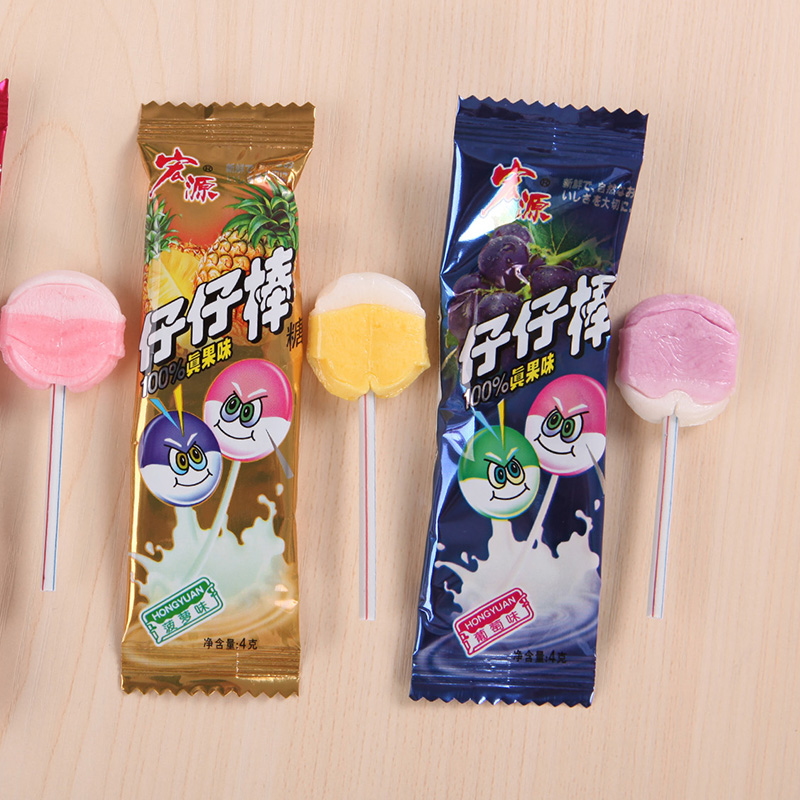 80后怀旧零食宏源仔仔棒 多水果味可混合 棒棒糖果 量大包邮