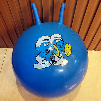 羊角球加厚幼儿园防爆跳跳球儿童玩具瑜伽球手柄球成人大号充气球