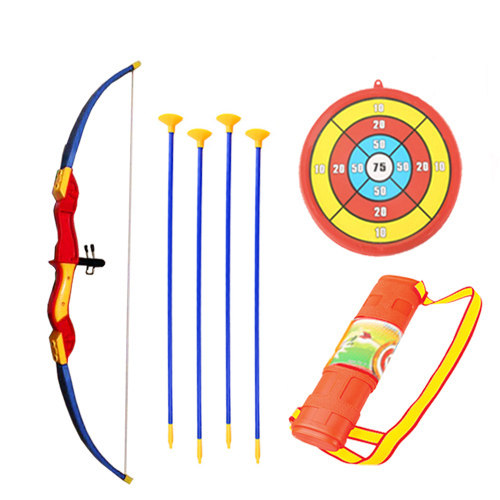 儿童弓箭玩具宝宝射击游戏户外运动体育器材安全弓箭射箭套装