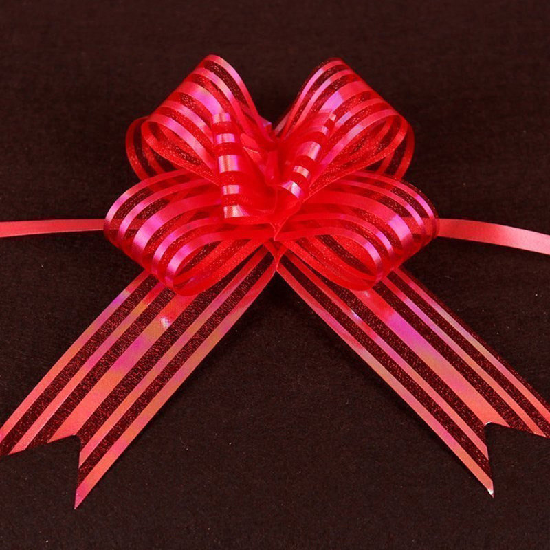 结婚用品拉花 拉喜 婚车扎花 楼梯装饰丝带 彩带 婚庆手拉花大号