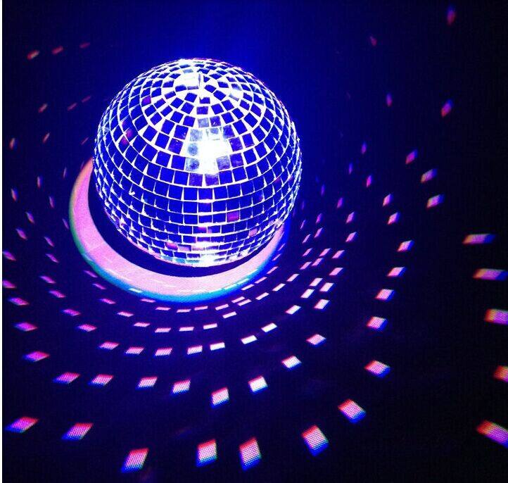 30cm反射玻璃球旋转灯婚庆道具ktv酒吧歌厅舞厅灯光彩灯舞台灯光