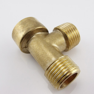 4分内外丝三通/铜接头/两边外丝侧边内丝/铜三通水管配件bds-w10