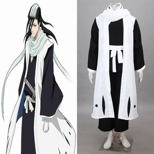 包邮死神cos 死霸装 六番队长服 朽木白哉套装 白哉cos衣服 cospl