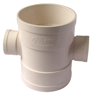 upvc排水系列 110x50 异径顺水四通