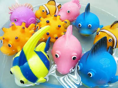 哥士尼塑料海洋世界小丑鱼小鱼仿真模型鱼玩具卡通动物6只套装