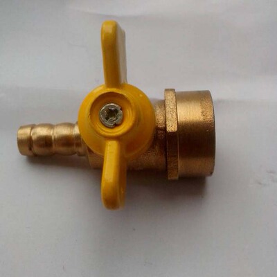 4分内丝转10mm快插煤气球阀 天然气小阀门 蝶柄球阀 燃气灶开关