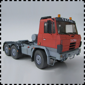 捷克zetor 7745-7211拖拉机 纸模型 1:32 农用机械 军武宅手工diy_双