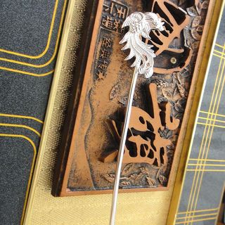 990纯银簪子纯手工发饰头饰古典步摇凤簪银钗盘发簪